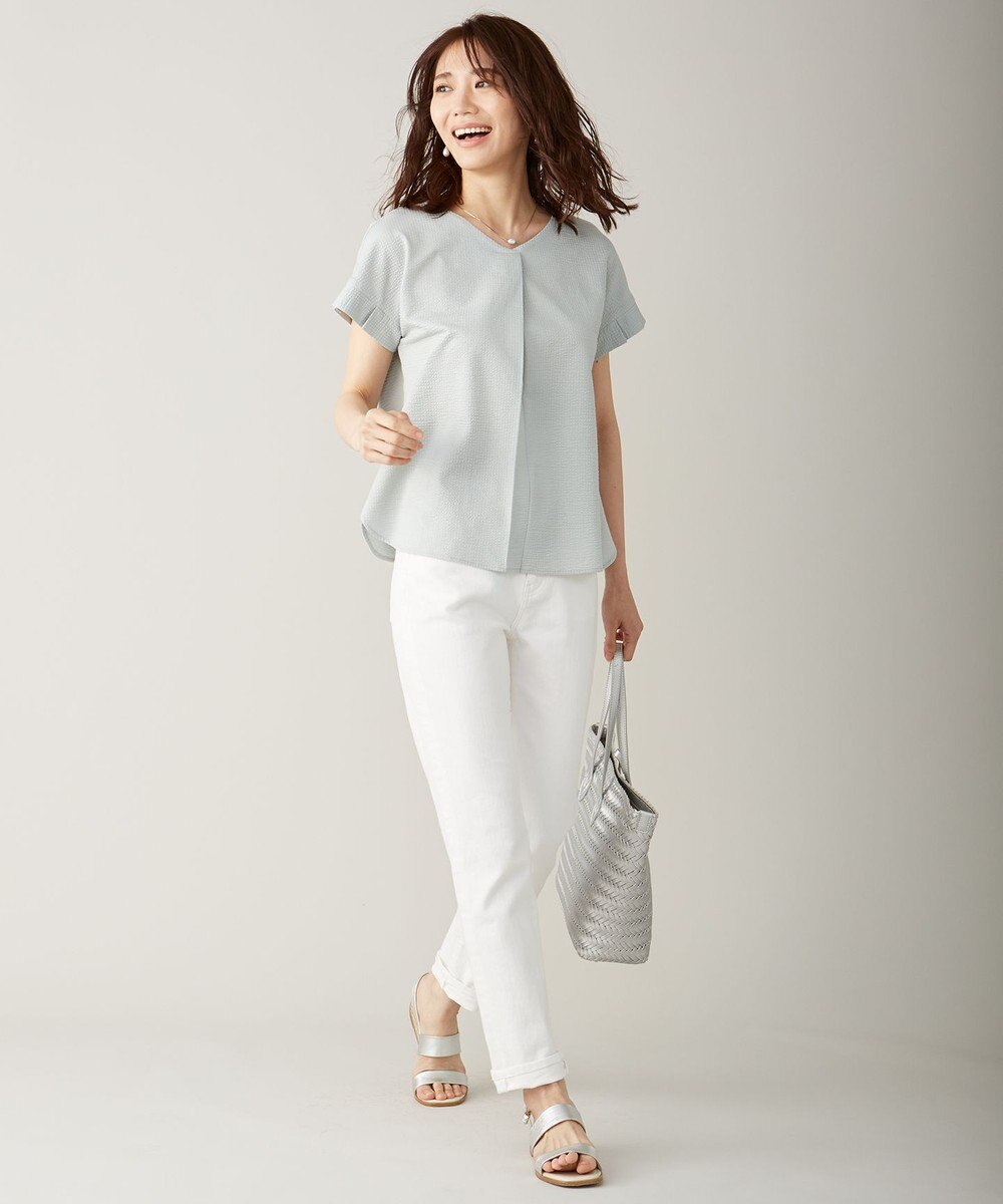 J.PRESS LADIES 10オンス ストレッチ デニム パンツ 