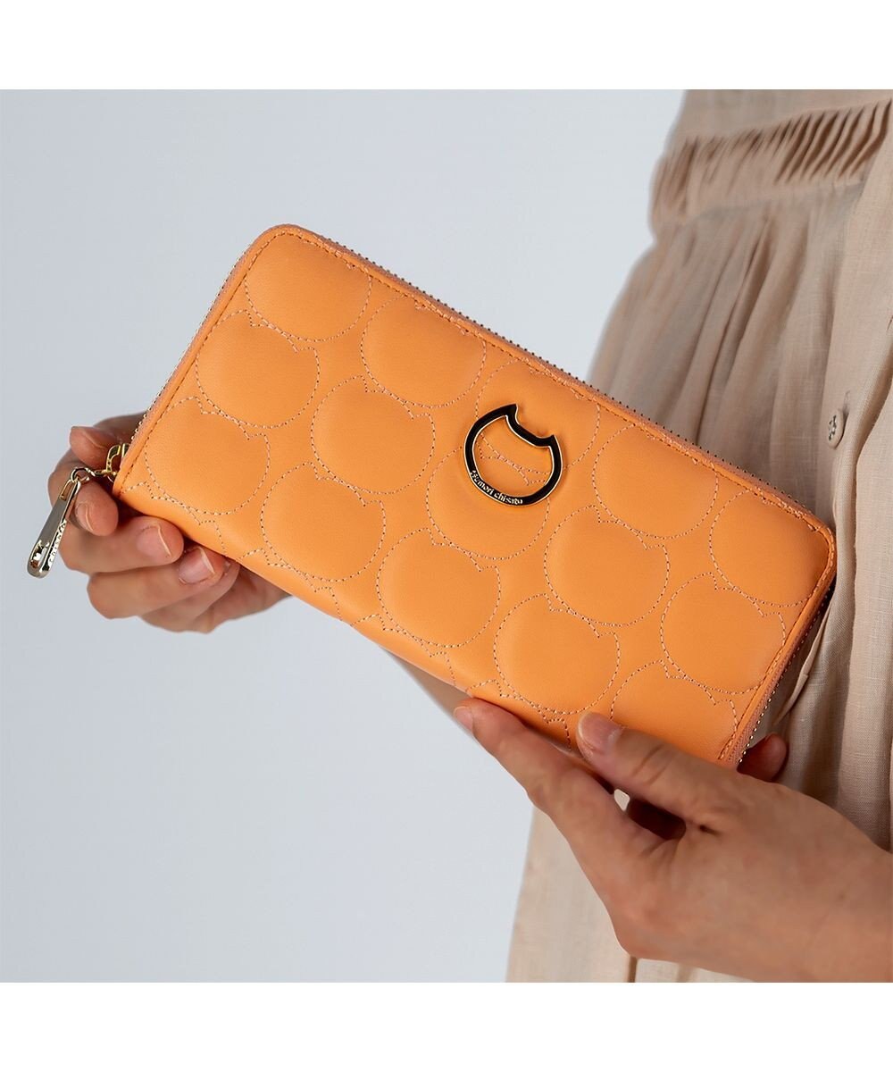 tsumori chisato CARRY ラインネコ ラウンドファスナー長財布 