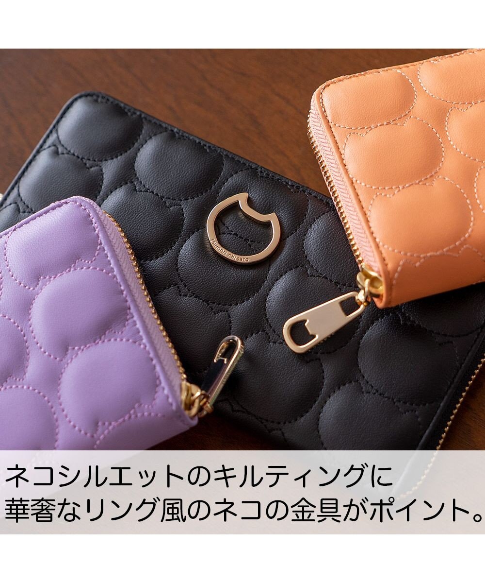 tsumori chisato CARRY ラインネコ ラウンドファスナー長財布 