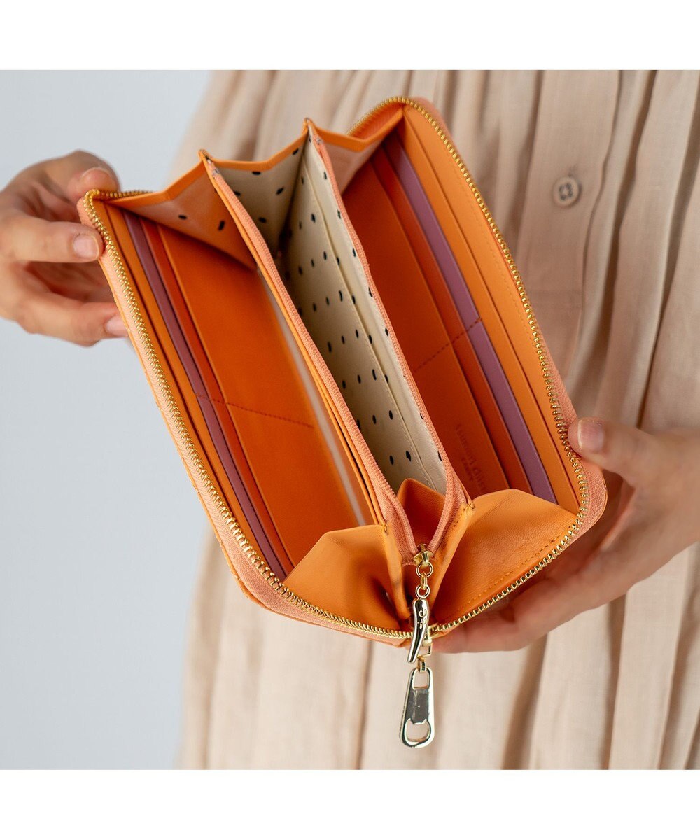 tsumori chisato CARRY ラインネコ ラウンドファスナー長財布 