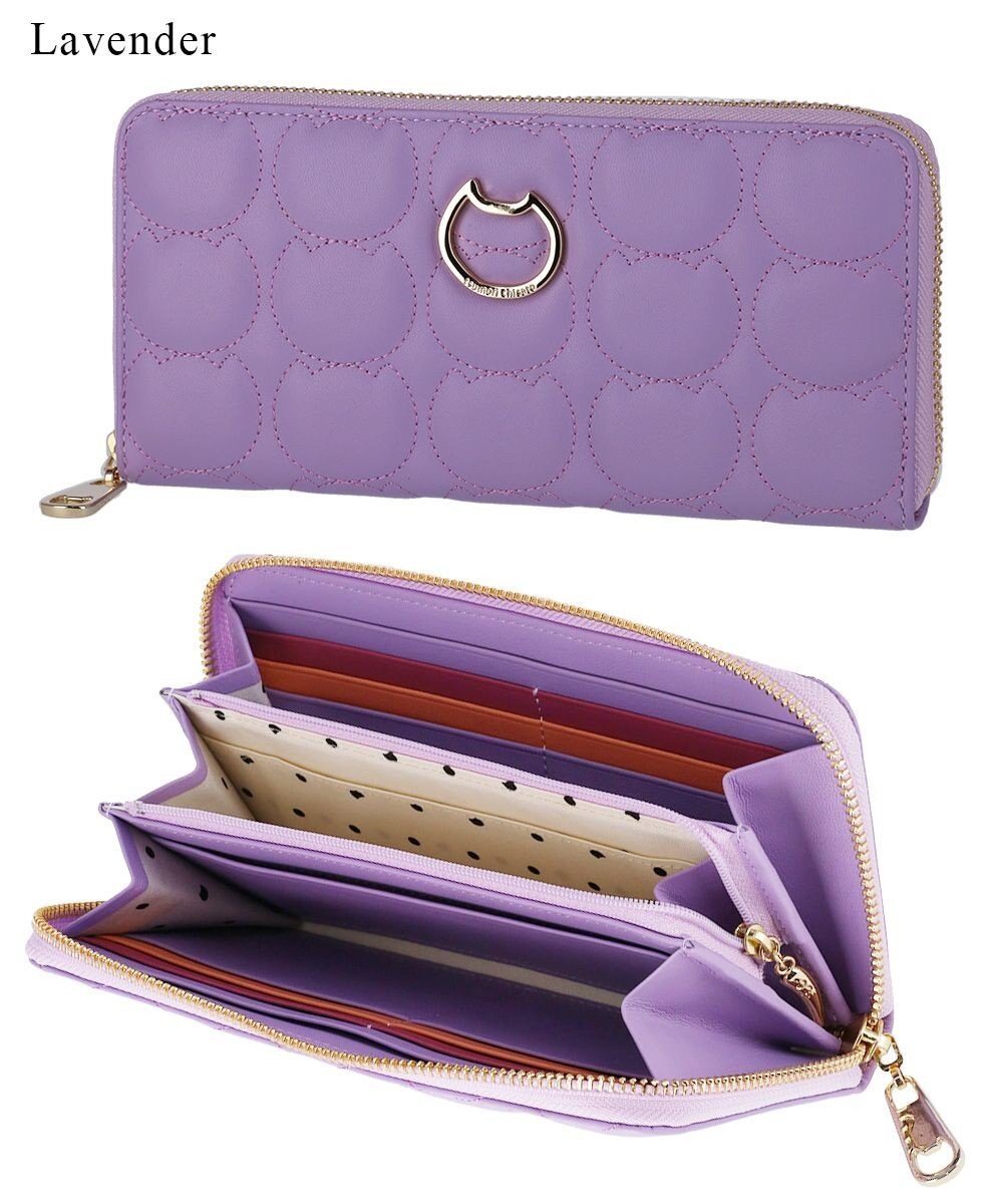 tsumori chisato CARRY ラインネコ ラウンドファスナー長財布 