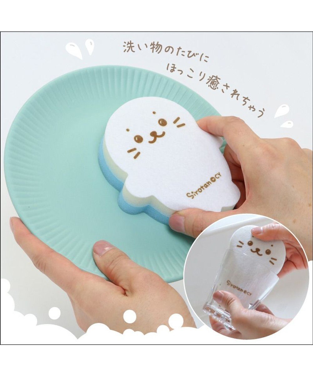 Mother garden しろたん 台所用 スポンジ 3個セット しろたん らっこいぬ らむね スポンジ 