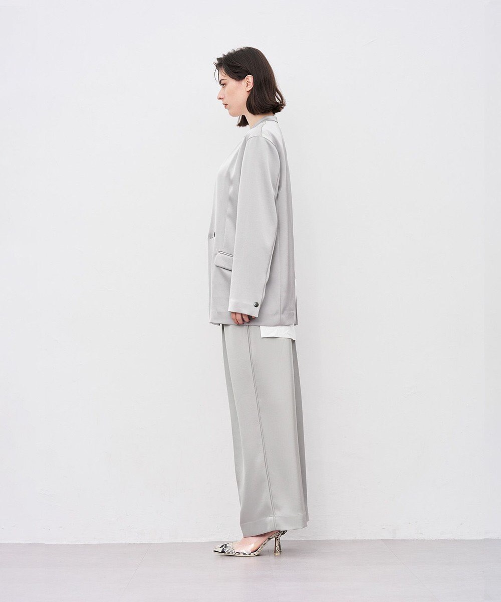 uncrave シャイニーダブルサテン ジャケット 