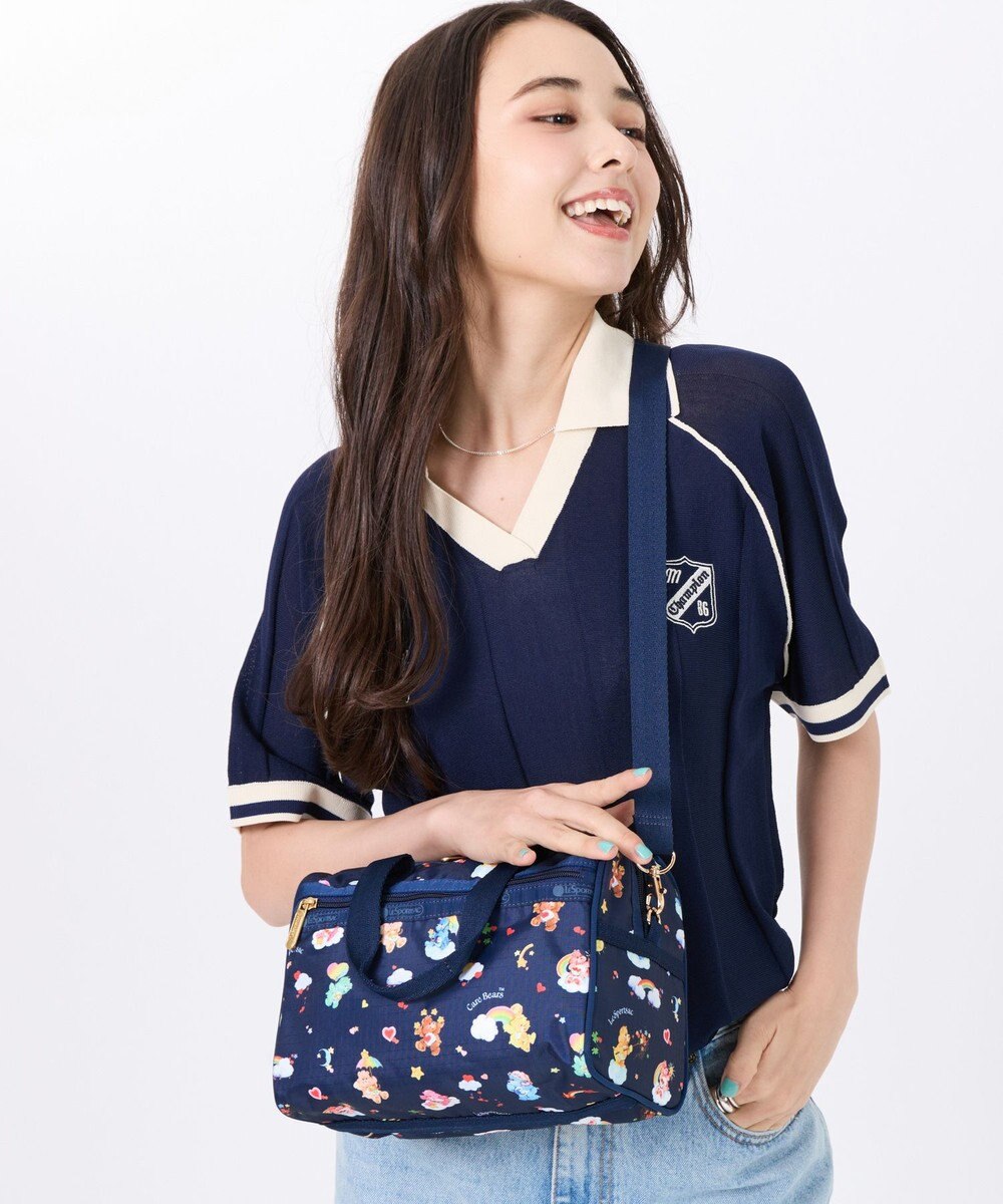 LeSportsac EVERYDAY SM SATCHEL/ケアベアドリームズネイビー 