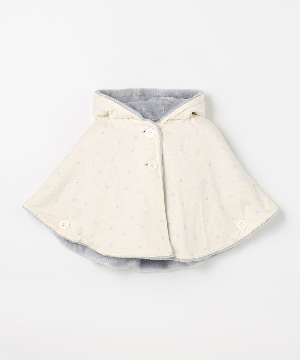 組曲 KIDS 【90㎝】あったかリバーシブルマント 