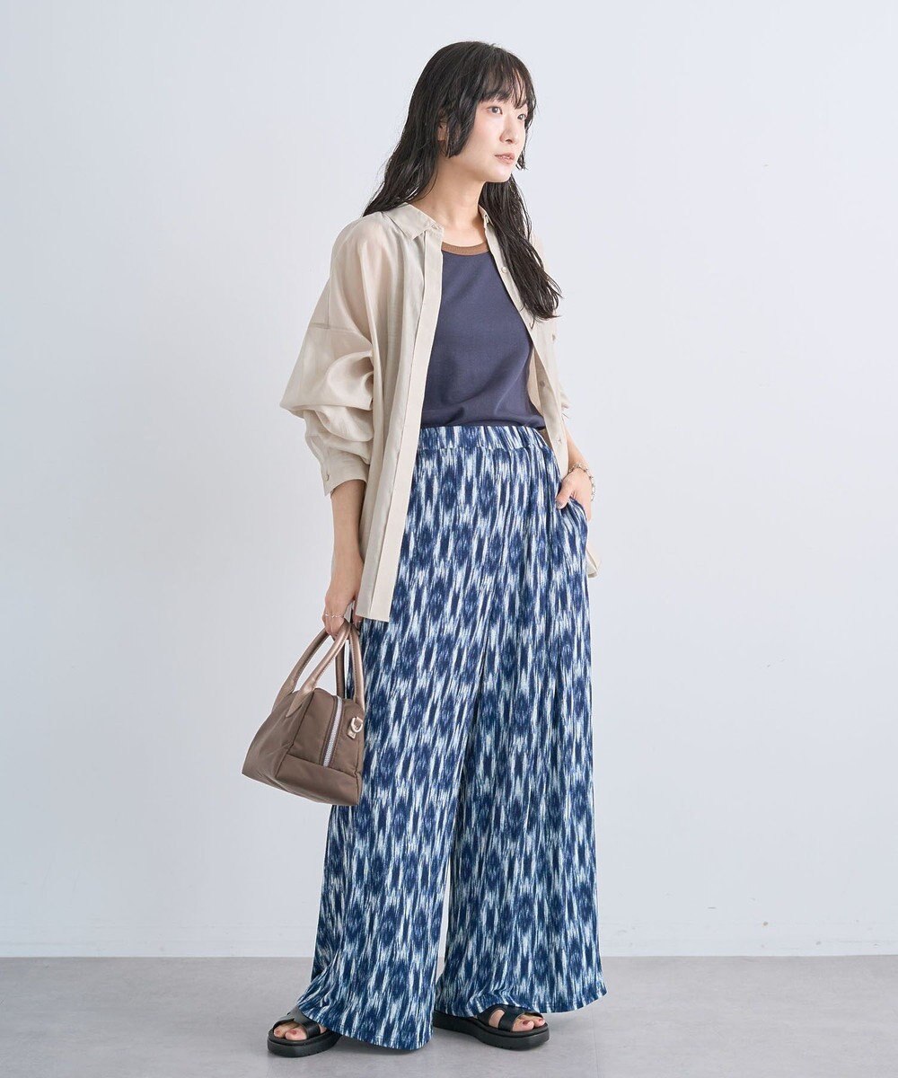 Green Parks シアーカットワイドパンツ 
