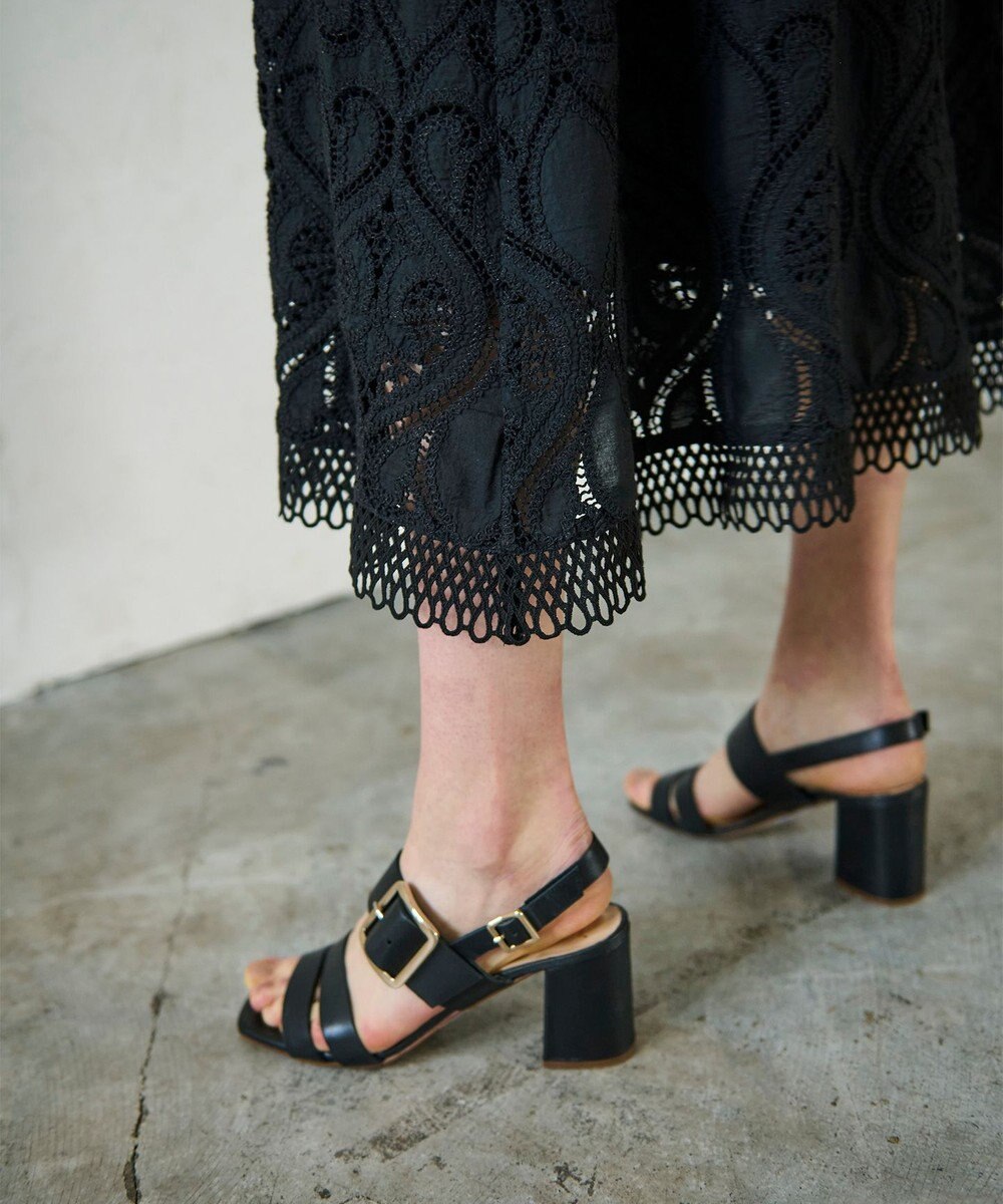 GRACE CONTINENTAL エンブロイダリーロングスカート 