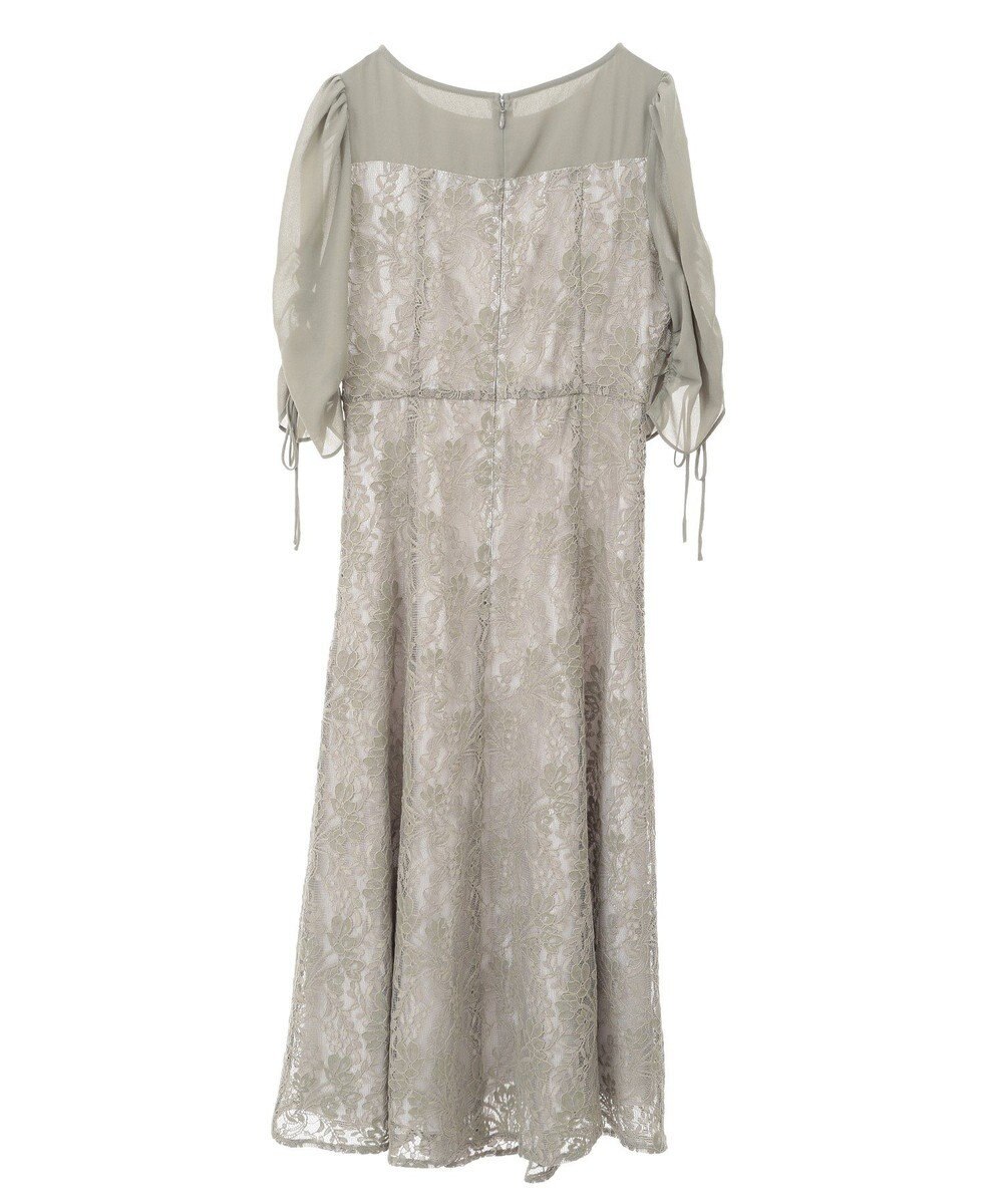 YECCA VECCA レース切替フレアドレス 