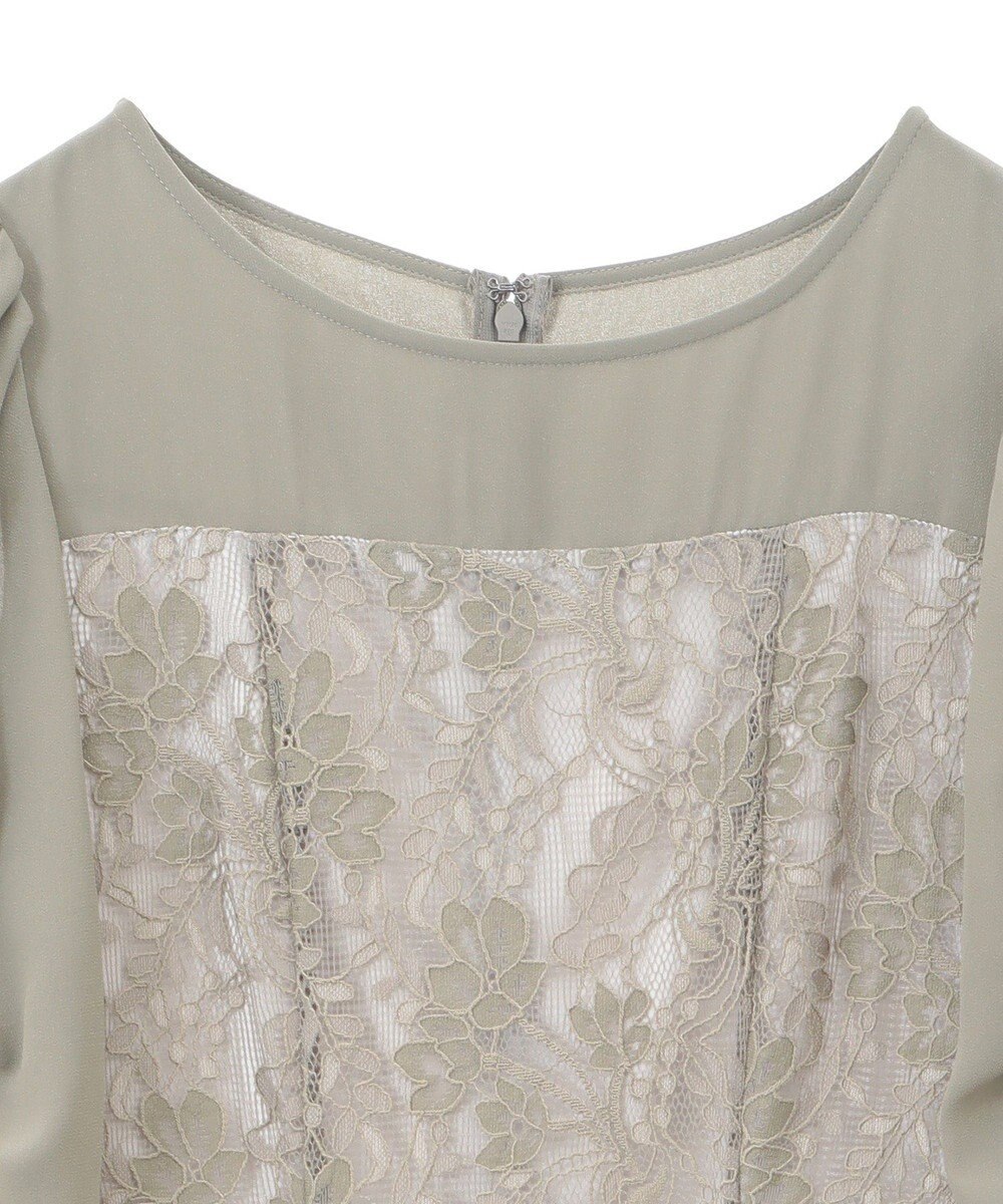 YECCA VECCA レース切替フレアドレス 