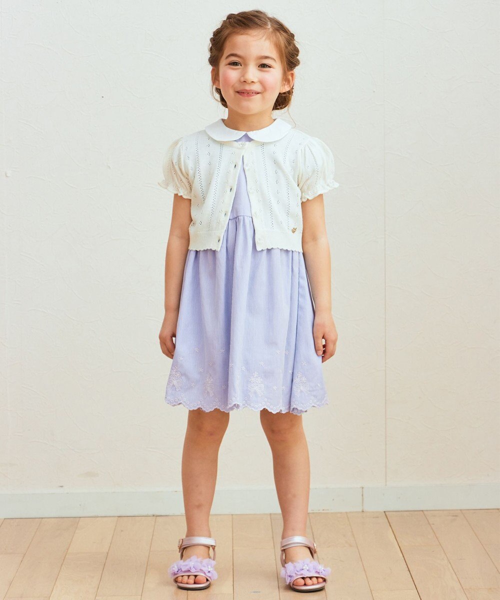 ANY KIDS 半袖 ニット カーディガン 