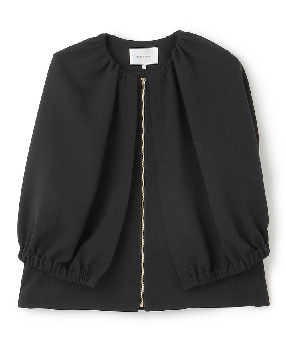 BEIGE， 【洗える】REIBAUD / ノーカラージャケット 