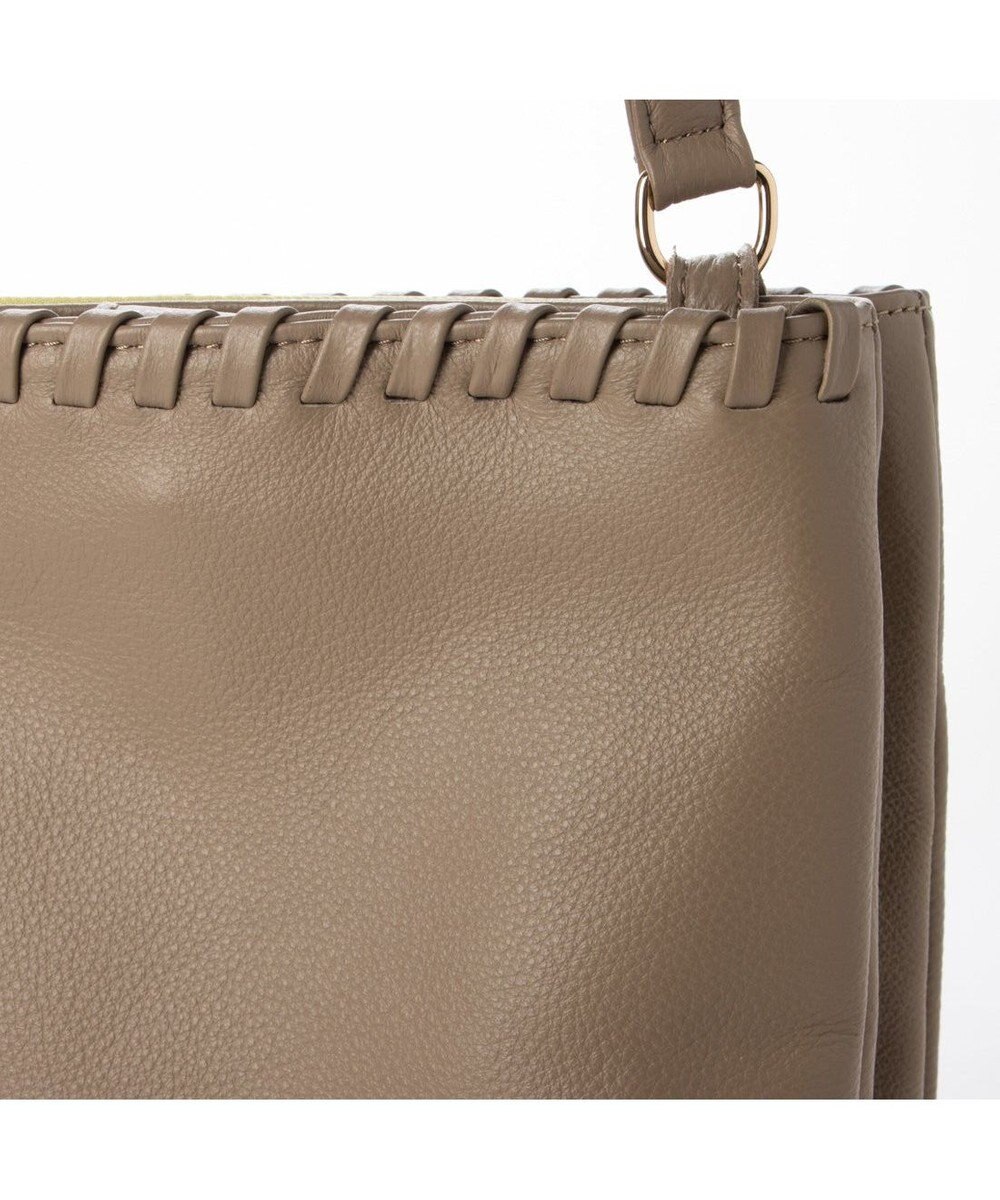 UNBILLION perche 牛革ソフト3層かがり2wayショルダーバッグ 