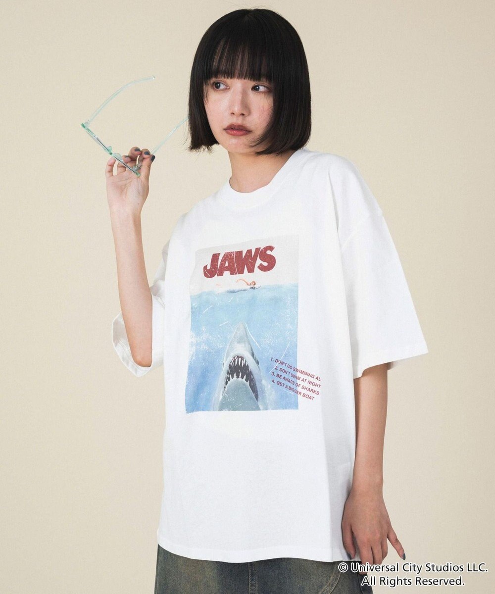 WEGO 【新柄追加/JAWS/ユニセックス着用ITEM/SMLサイズ展開】JAWSグラフィックT（S） 
