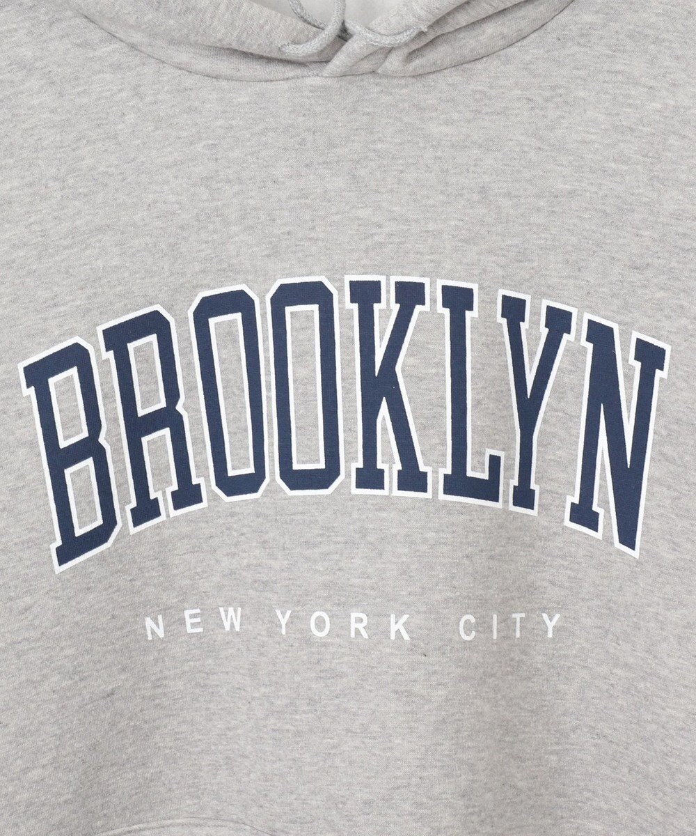 WEGO 【裏起毛】BROOKLYNロゴビッグパーカー 