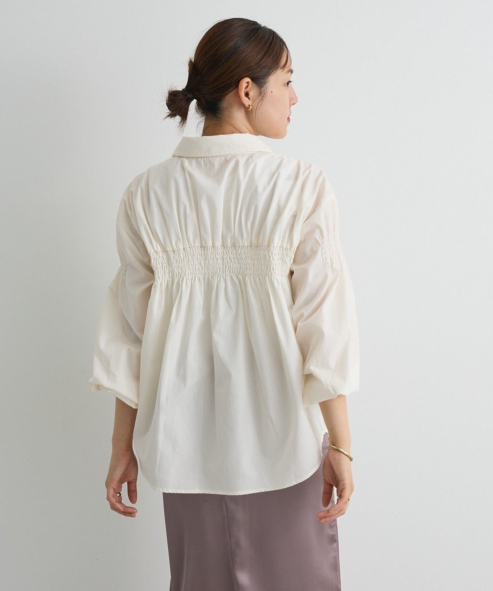 CRAFT STANDARD BOUTIQUE バックデザインレギュラーカラーシャツ 