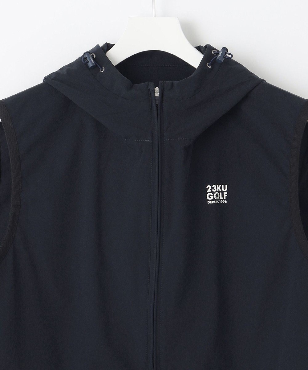 23区GOLF 【MEN/キングサイズ】【撥水・ストレッチライトフードベスト 
