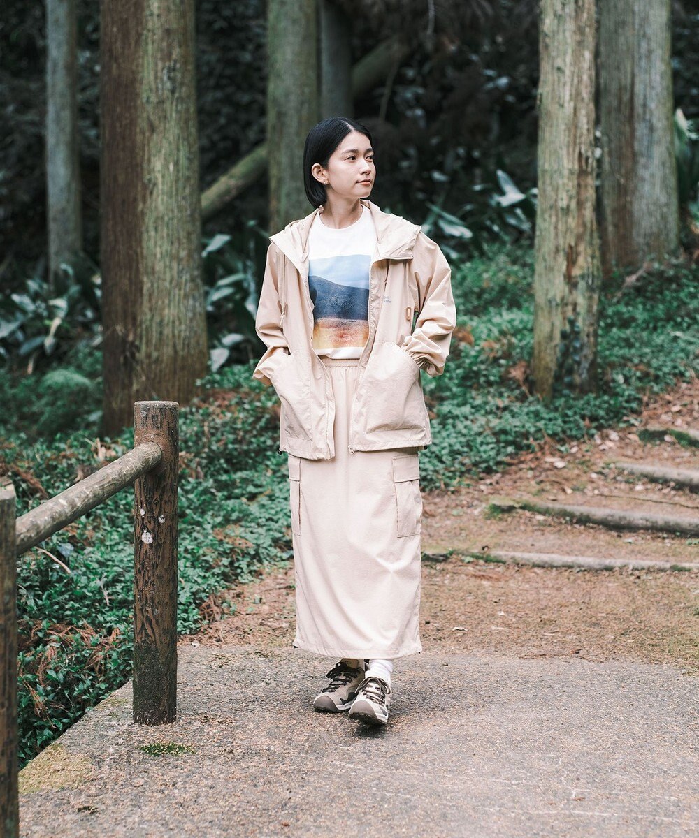 SHARE PARK LADIES 【撥水・UVカット・ストレッチ・軽量 】ナイロンカーゴスカート（S・Mサイズ） 