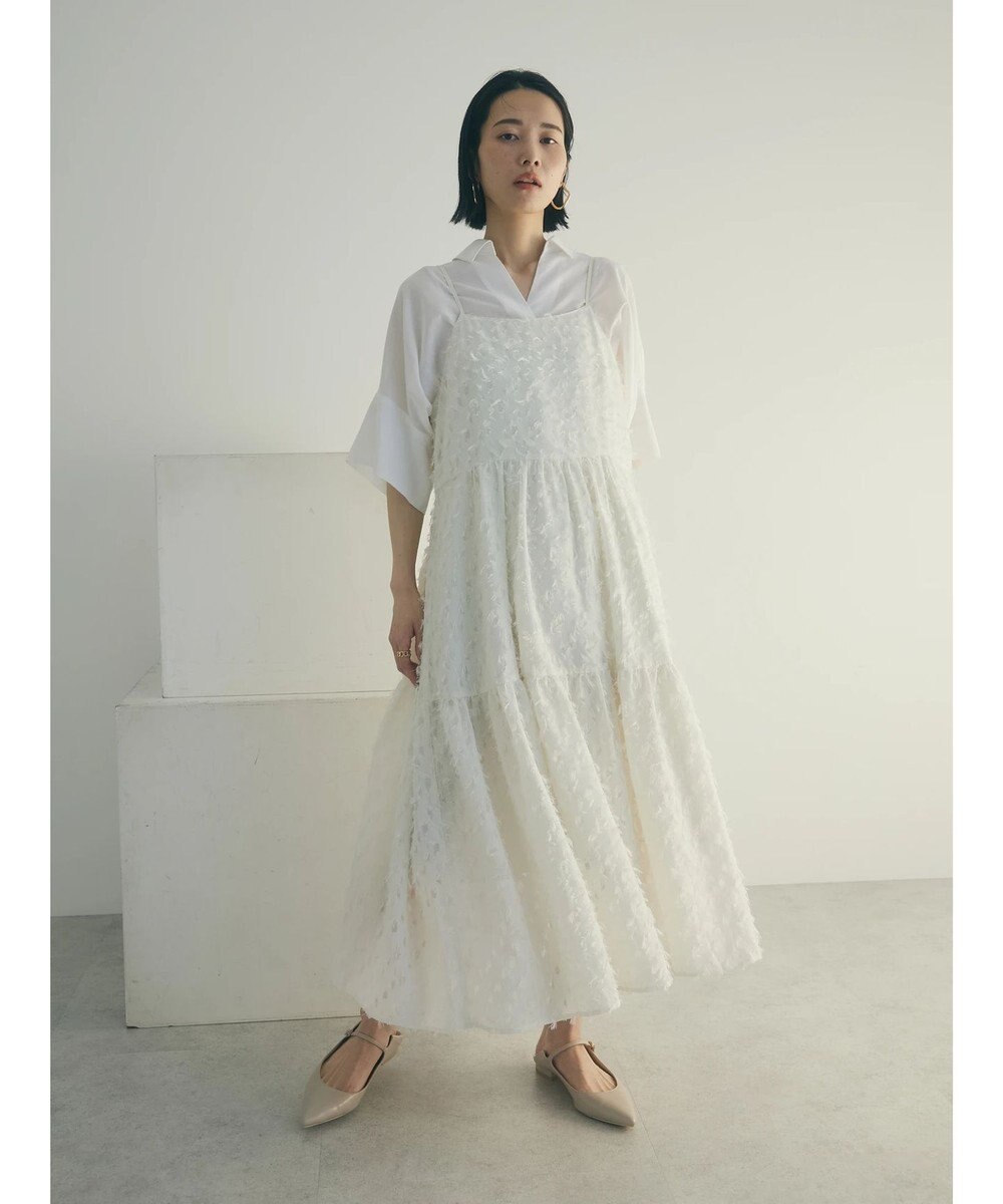 Green Parks armonia.フェザージャガードキャミワンピース 