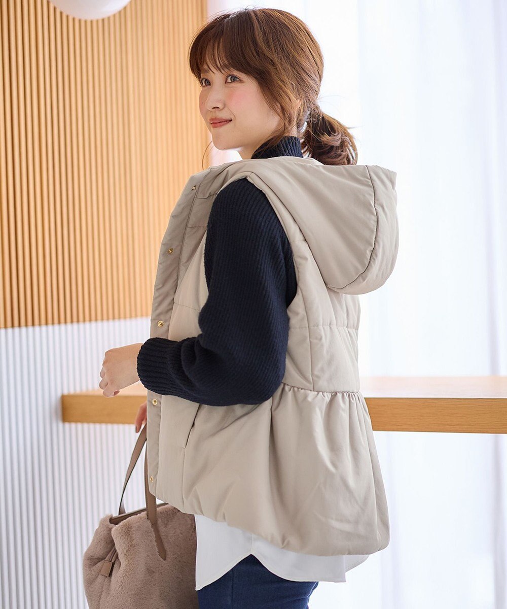 ANY SIS 【2WAY】フェミニンペプラムパデット ベスト 