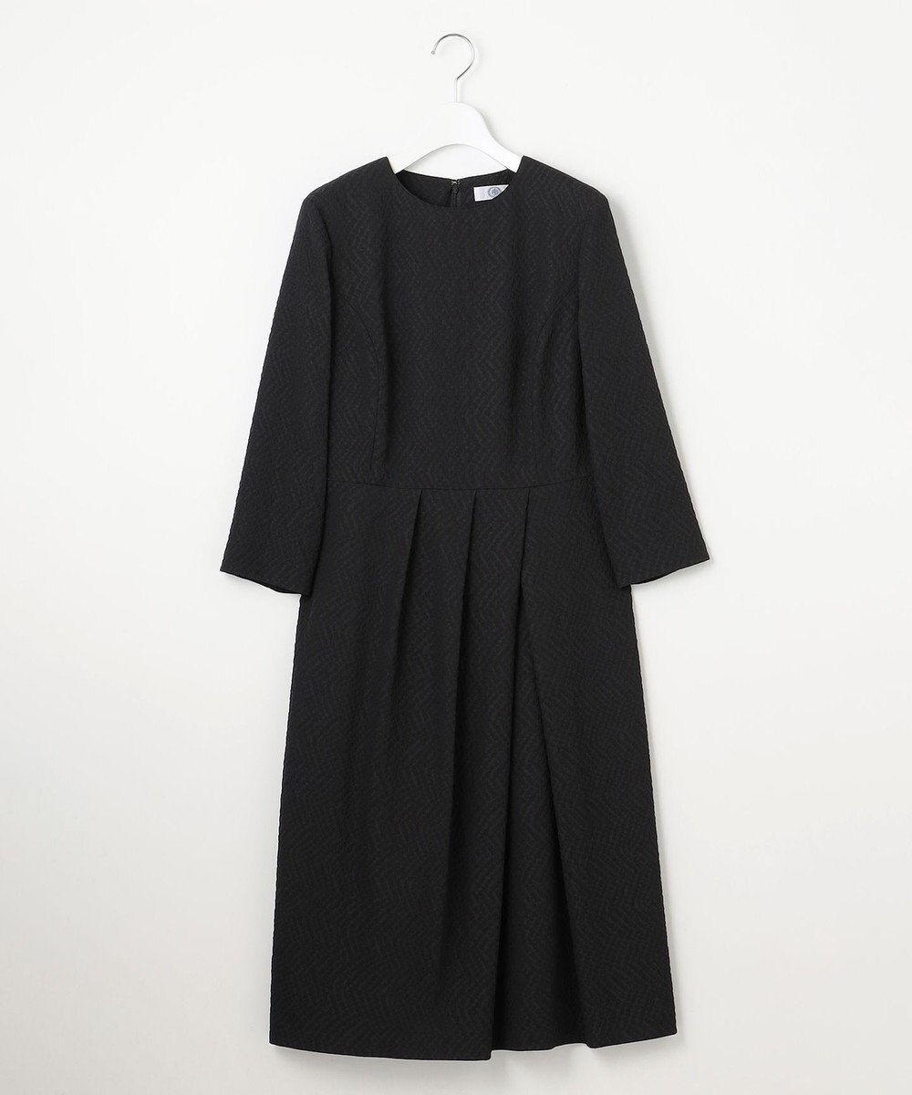 J.PRESS LADIES 【WEB限定】POP UPジャカード ワンピース 