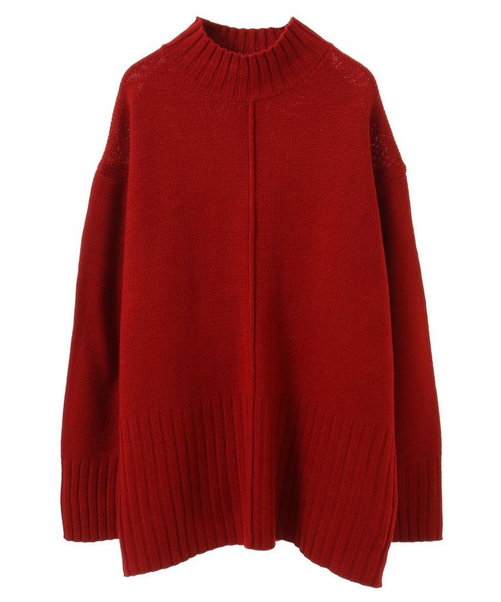 Green Parks 洗えるモックネックニットプルオーバー 