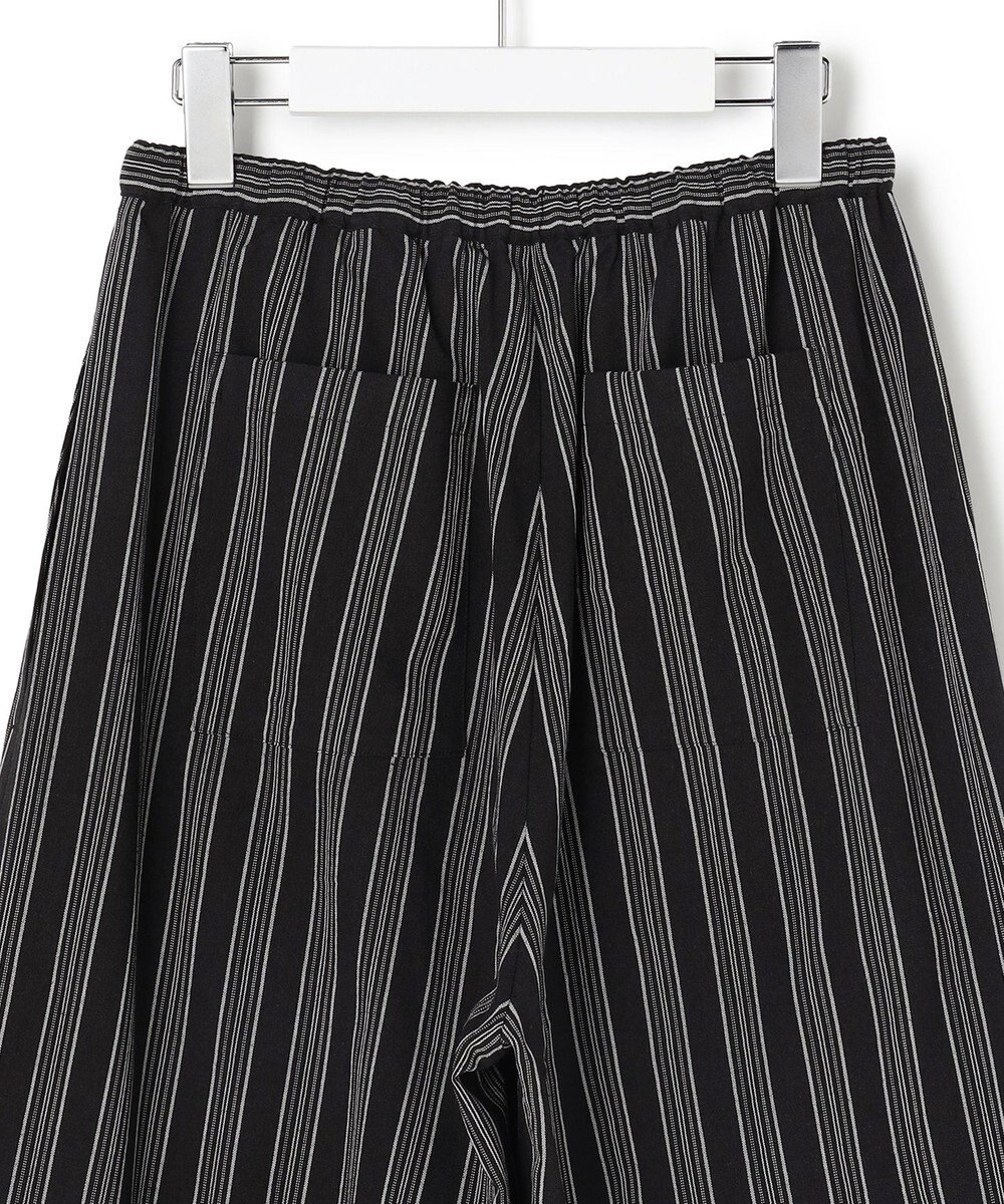 J.PRESS YORK STREET 【WOMEN】リネンストライプ イージーワイド パンツ 