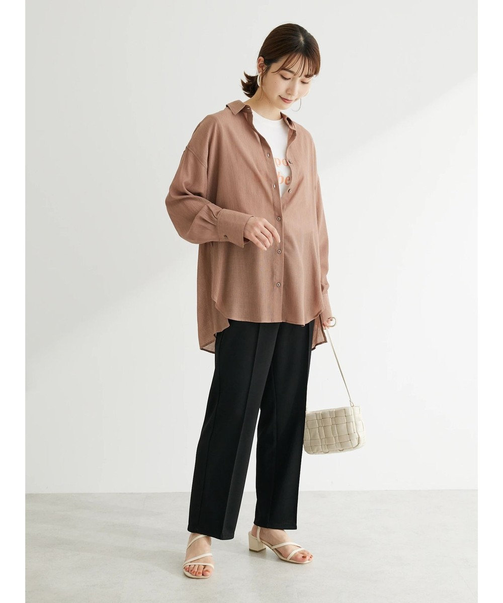 Green Parks らくスレストレートパンツ 