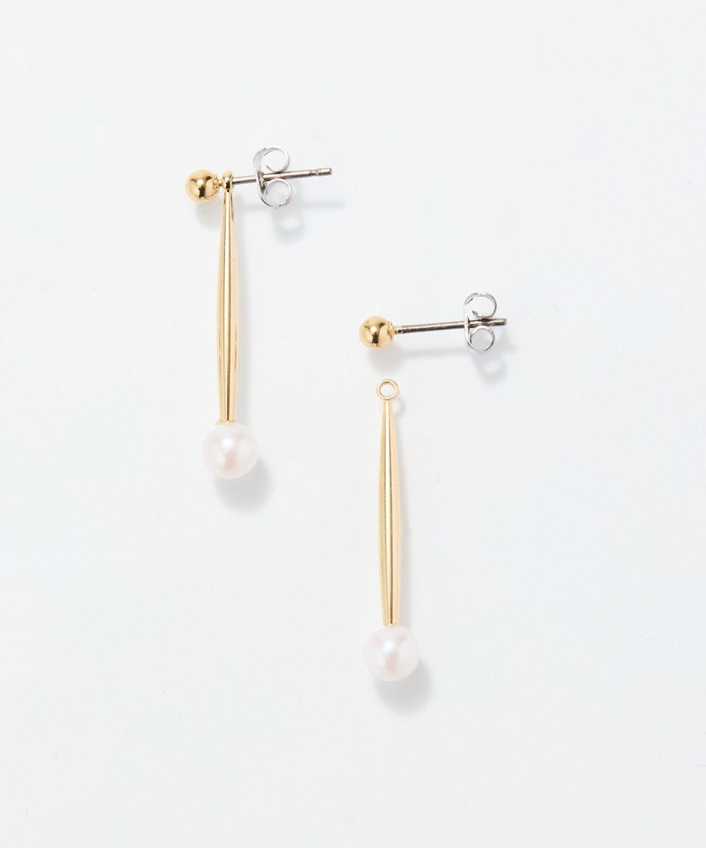 Phoebe 3wayロングメタルパールピアス 