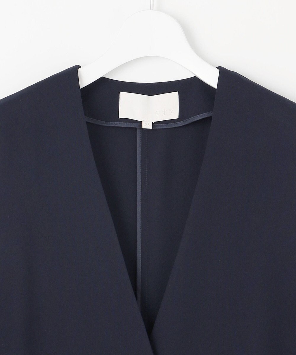 自由区 【セットアップ対応・UVカット・接触冷感・洗える】ライトストレッチ ジレ 