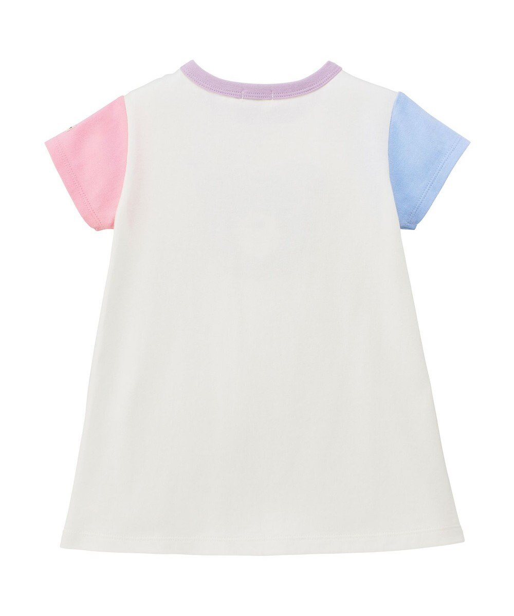 MIKI HOUSE HOT BISCUITS 【80-120cm】カラフルビーンズ フェイスプリント 半袖ワンピース 