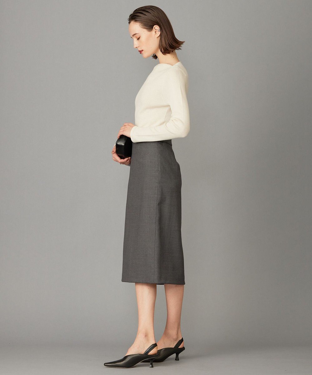 ICB 【洗える】エクストラファインメリノ  ボートネックプルオーバー 