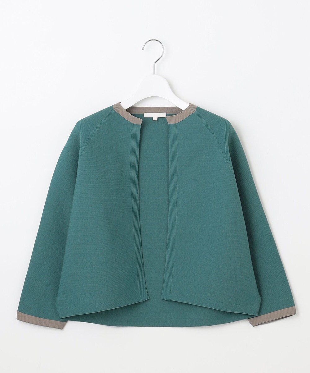 自由区 L 【洗える】ポリエステルホールガーメントボレロ ニット 