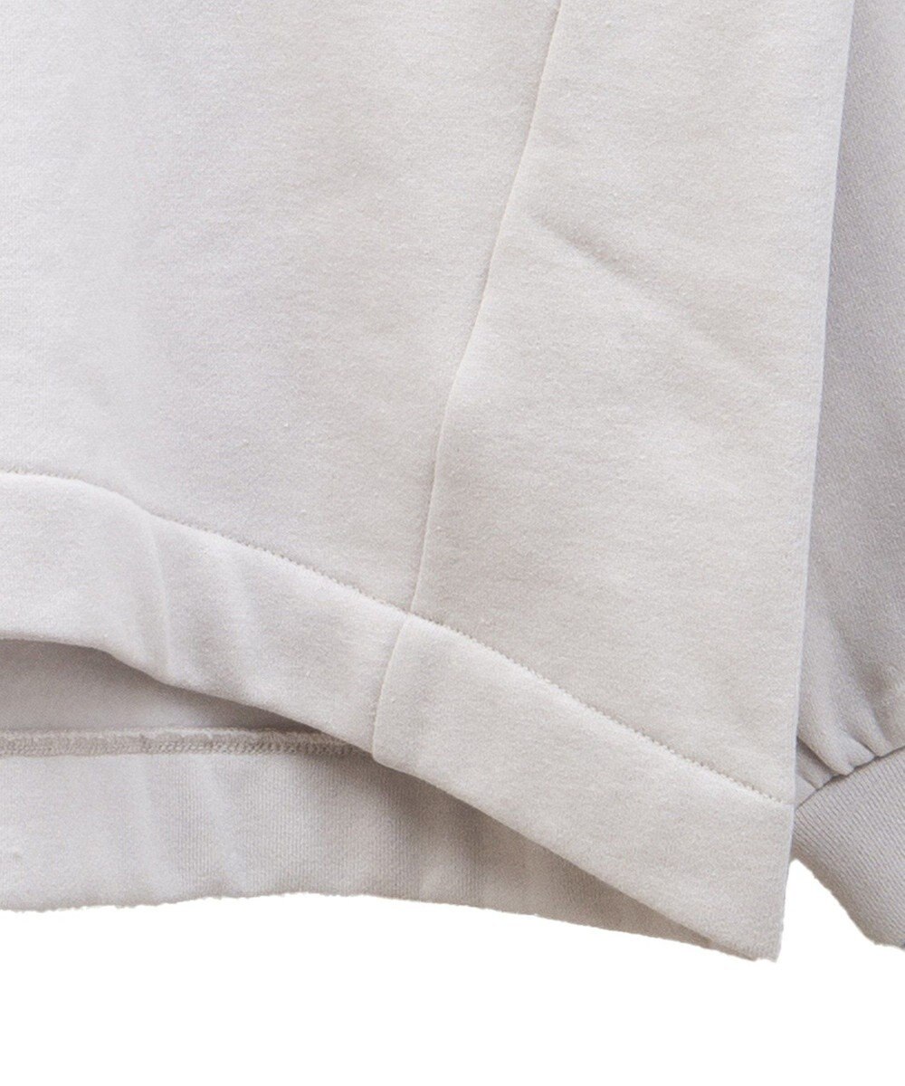 Green Parks 配色リブニットドッキング裏起毛プルオーバ 