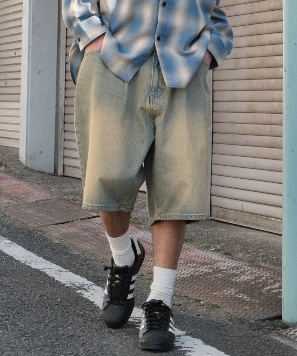 WEGO イージーバギーデニムショーツ 