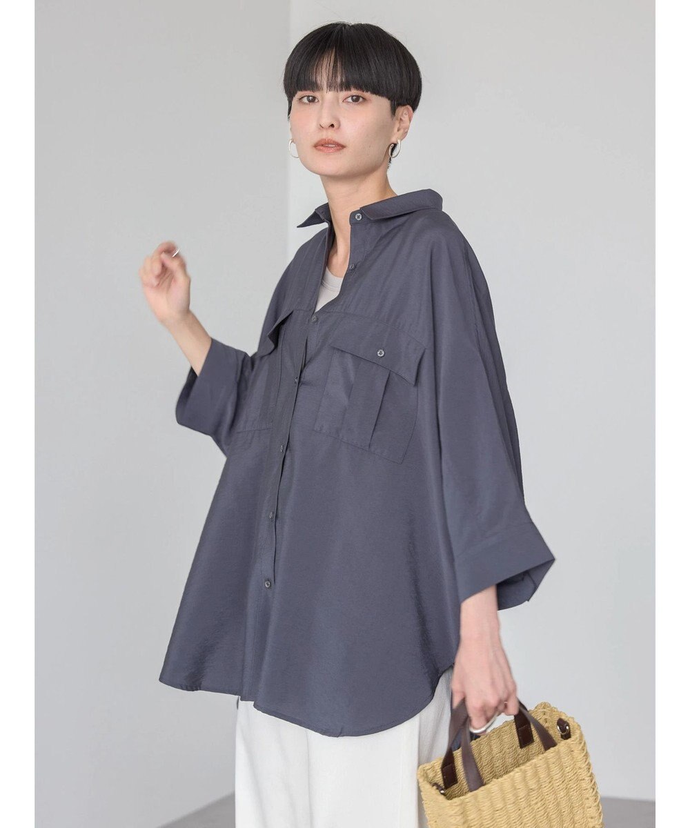 AMERICAN HOLIC 接触冷感Ｗポケットシャツチュニック 