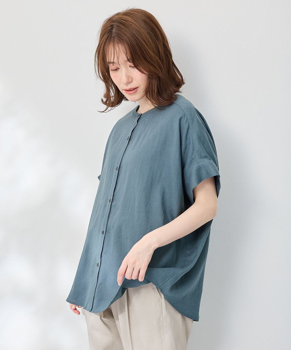 ANY フレンチリネンシャツブラウス 