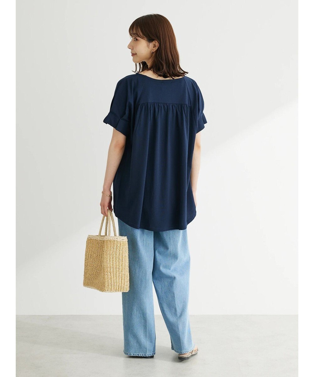 Green Parks 袖タックデザインカットチュニック 