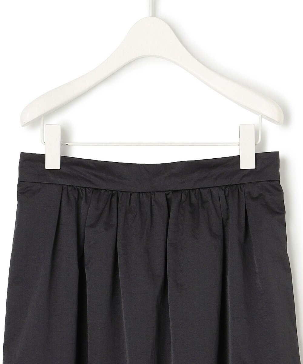 ICB L メタリックナイロンサテン コクーンスカート 