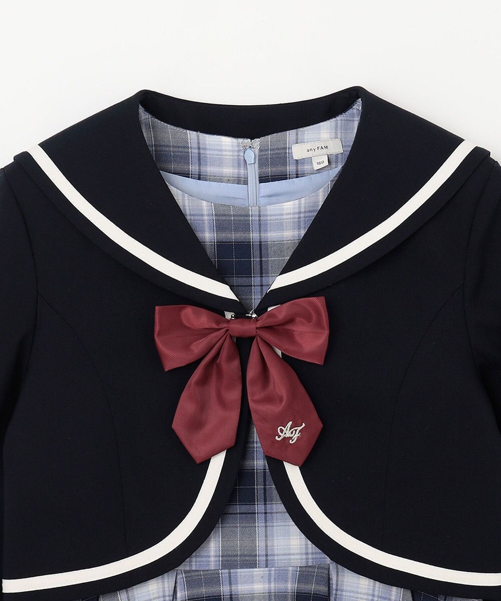 ANY KIDS ジャケット付き チェック ワンピース 