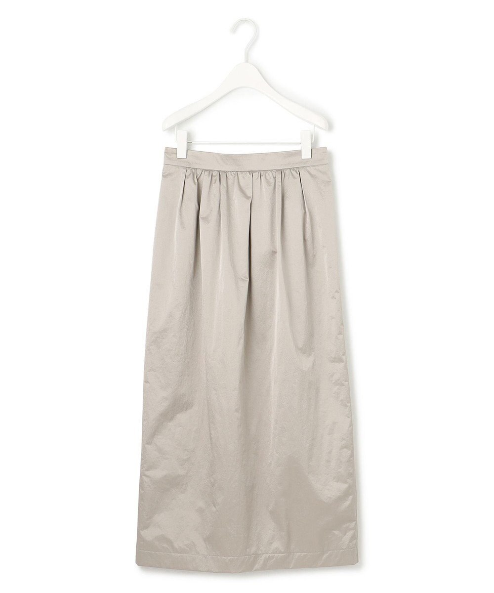 ICB L メタリックナイロンサテン コクーンスカート 