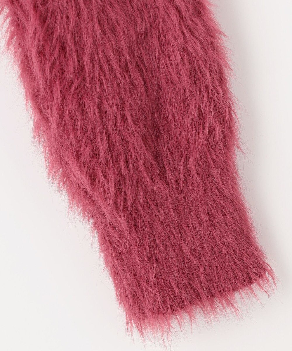 Feroux 【洗える】シャギーショート カーディガン 