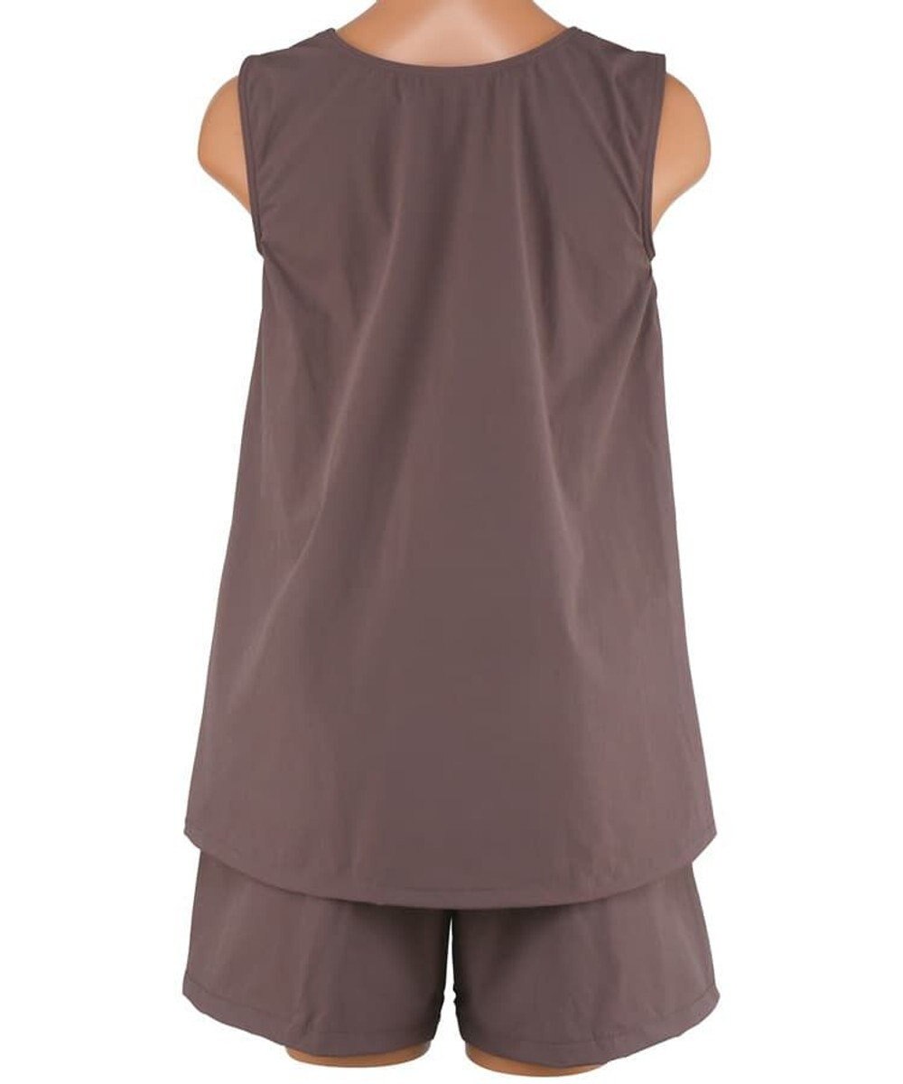 San-ai Resort（三愛水着楽園） 【カップ付きセット水着】タンキニ セット水着　無地【Ungrid（アングリッド）】 