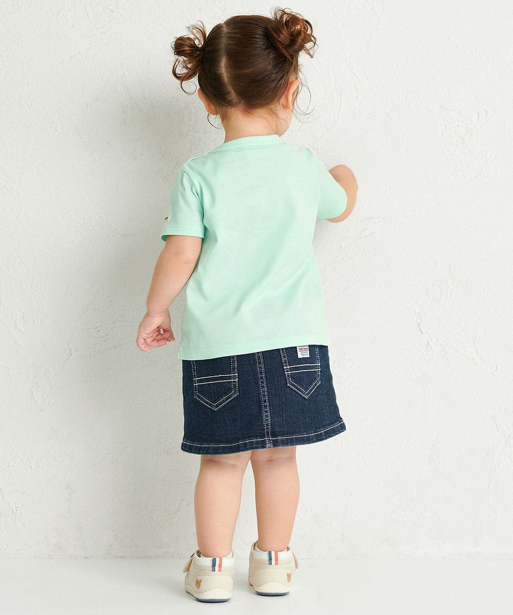MIKI HOUSE HOT BISCUITS 【70-120cm】【Everyday Series】ワンポイント 半袖Tシャツ 