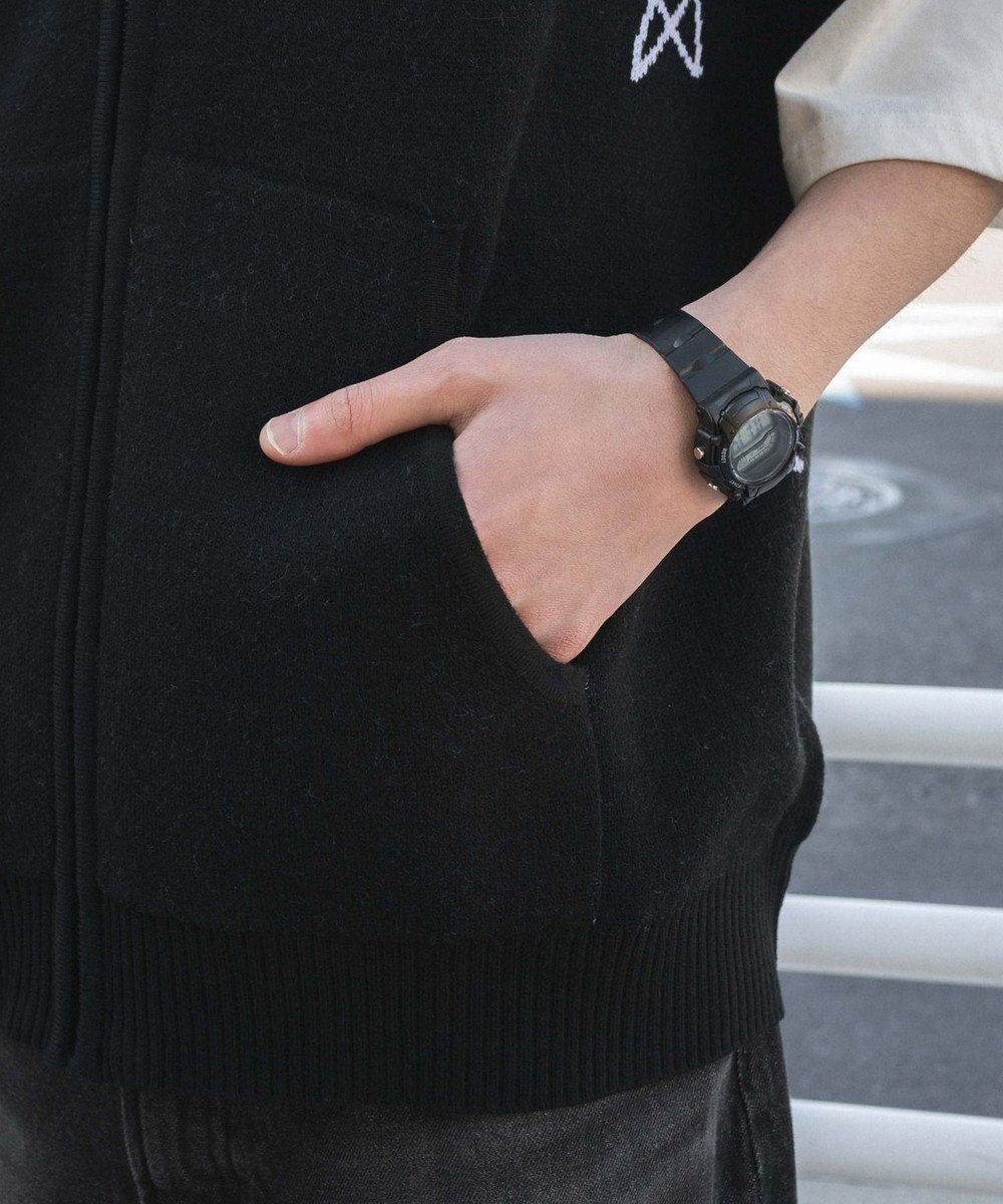 WEGO 【ユニセックス着用ITEM/MLサイズ展開】ジャガードノースリジップパーカー 