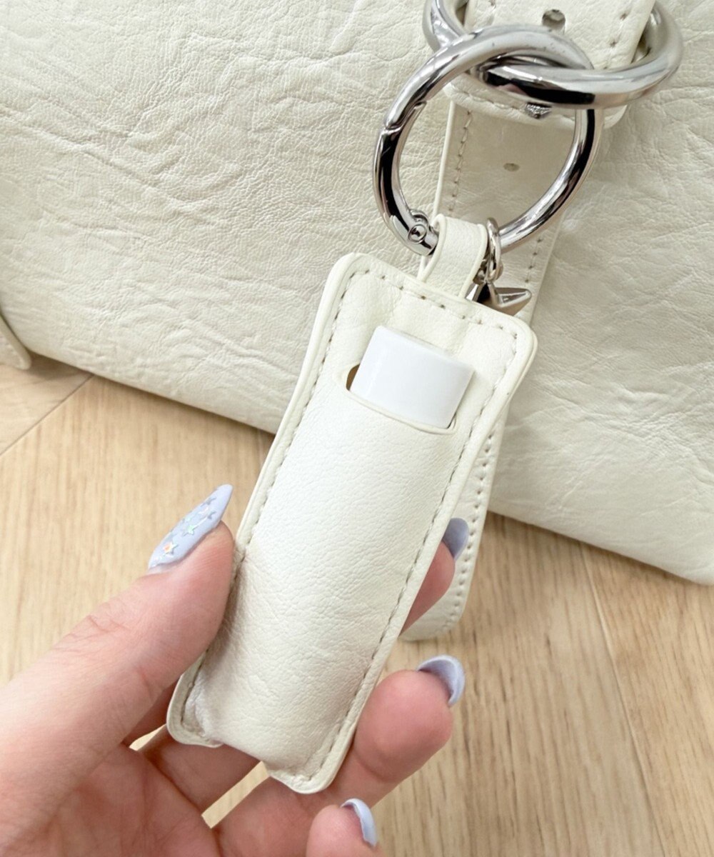 WEGO リップチャーム付きボストンバッグ 