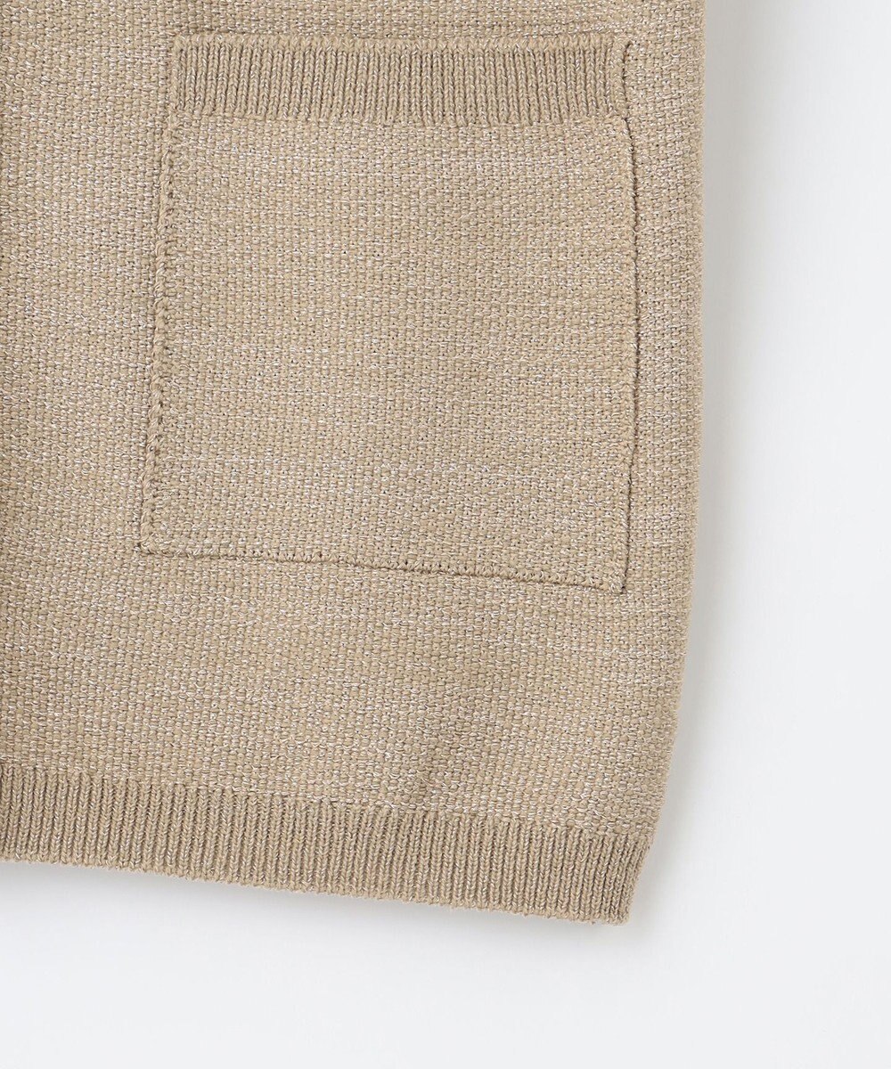 自由区 【洗える】シャイニーツイードニット アウター 