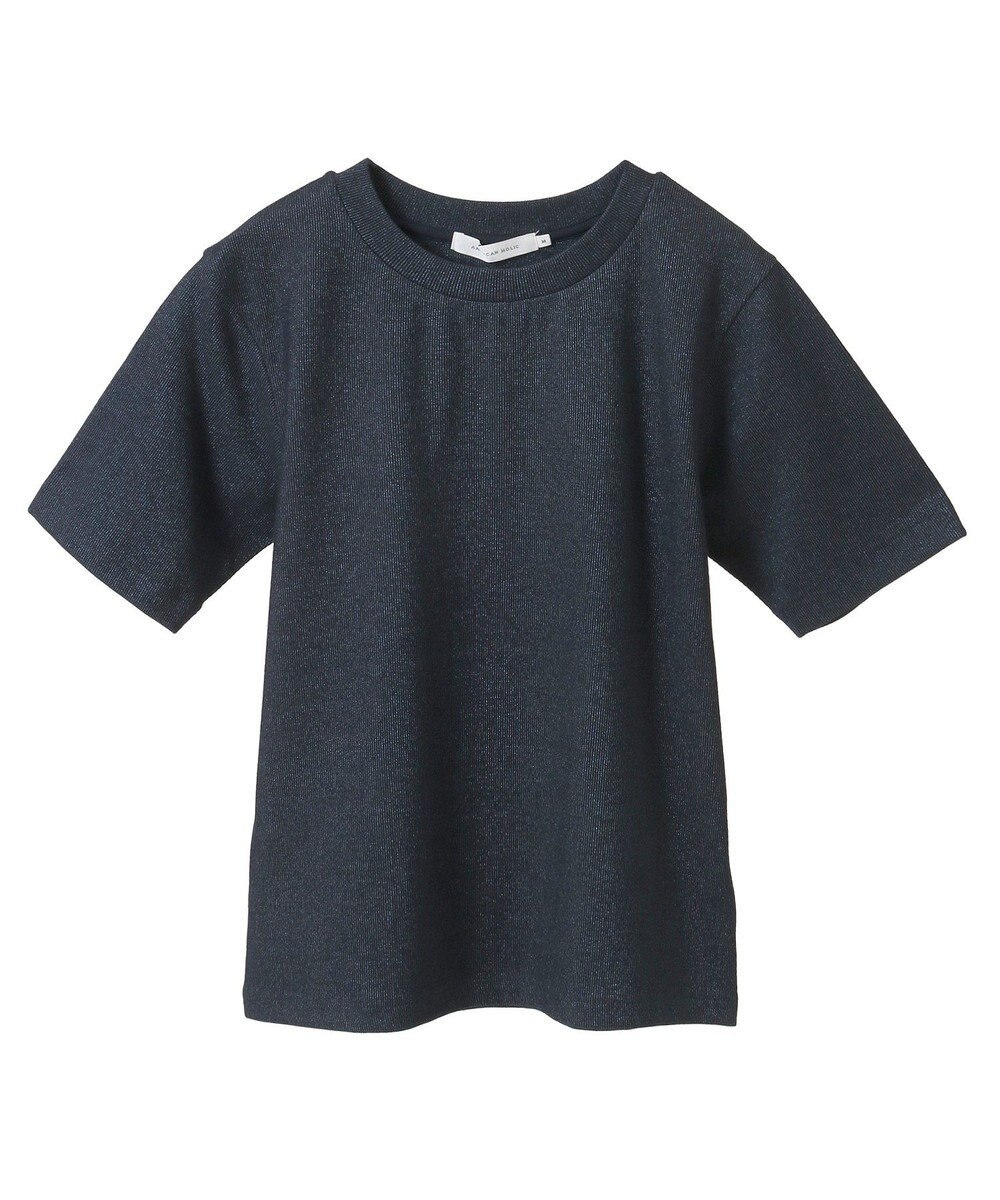 AMERICAN HOLIC ラメリブＴシャツ 