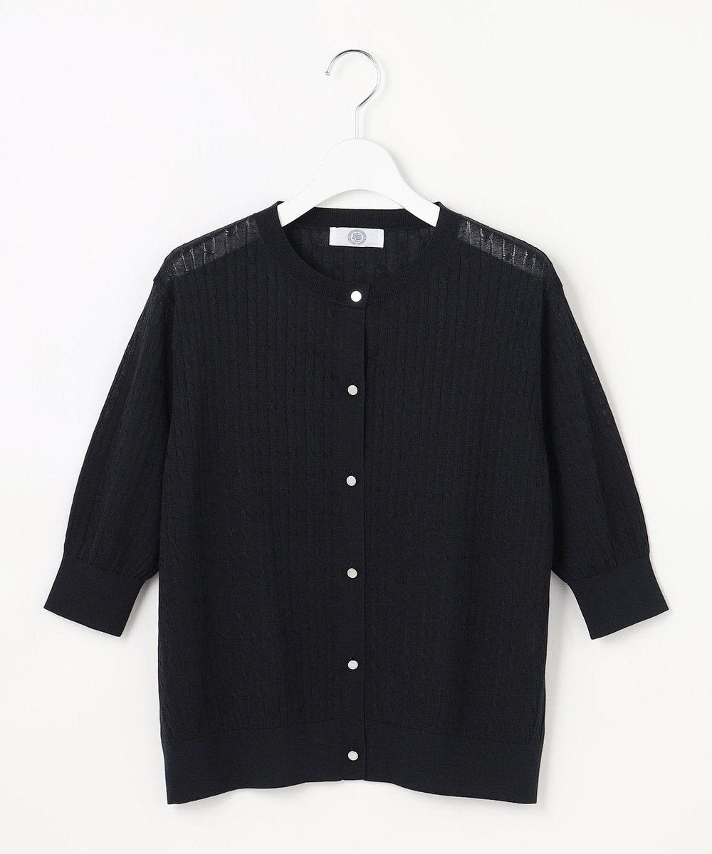 J.PRESS LADIES Vis/Peスパーク クルーネック カーディガン 