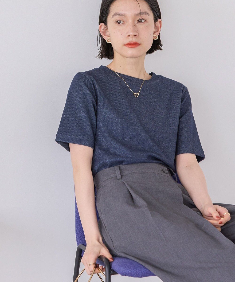 AMERICAN HOLIC ラメリブＴシャツ 