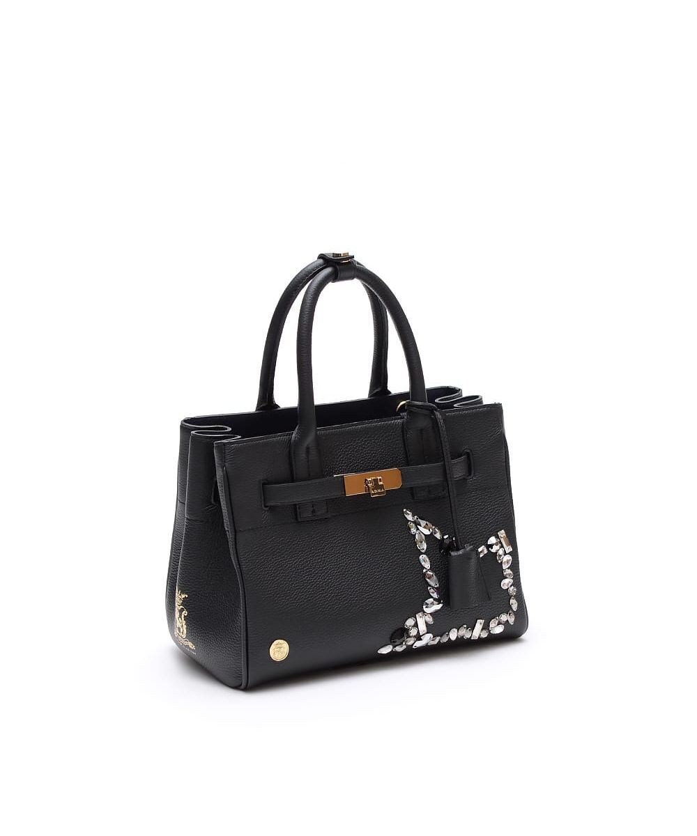 A.D.M.J. 【牛革】スパニッシュレザー / ステラソーイング前金具付トート24cm(Dカン＋) 